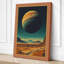 Alien Planet Rise Retro - Wrapped Canvas-2057637922-2057637923