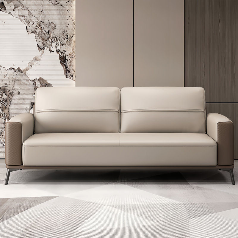 Dubin, H 32,68 po x l 76,38 po x P 29,92 po, Cuir assorti