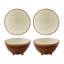 Tropical Fruits Earthenware Dessert Bowl