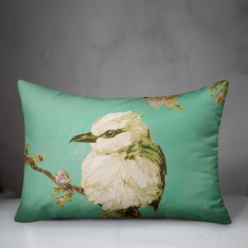 Outdoor Reversible Throw Pillow, Green