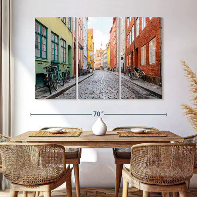 Rue pavée à Copenhague