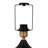 Tortoise Glass and Iron Table Lamp