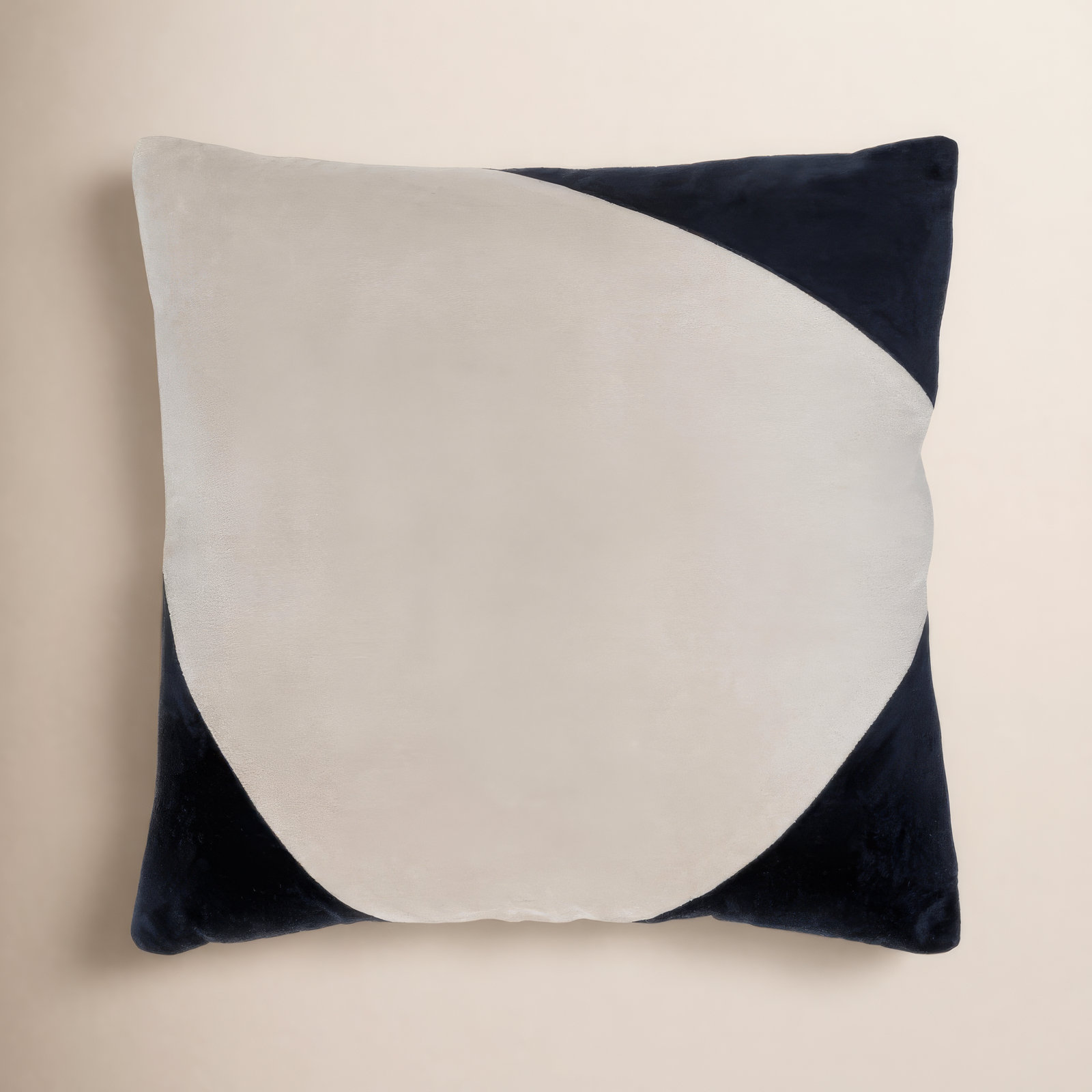 Denny Cotton Pillow Cover, 18" x 18", Down, Black