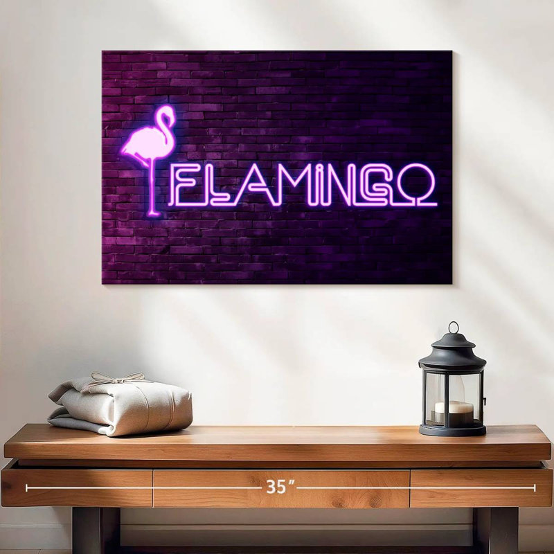 Brampt Flamingo, 16" H x 24" W