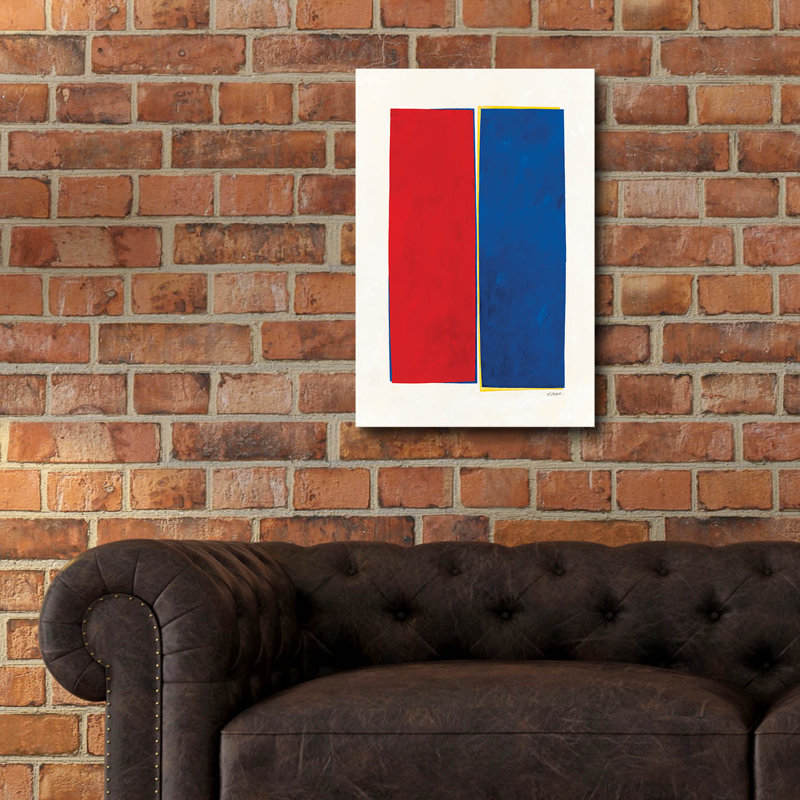 Art mural en verre Ivy Bronx «Monolithe 2» par Mike Schick, H 24 po x l 16 po x P 0,2 po