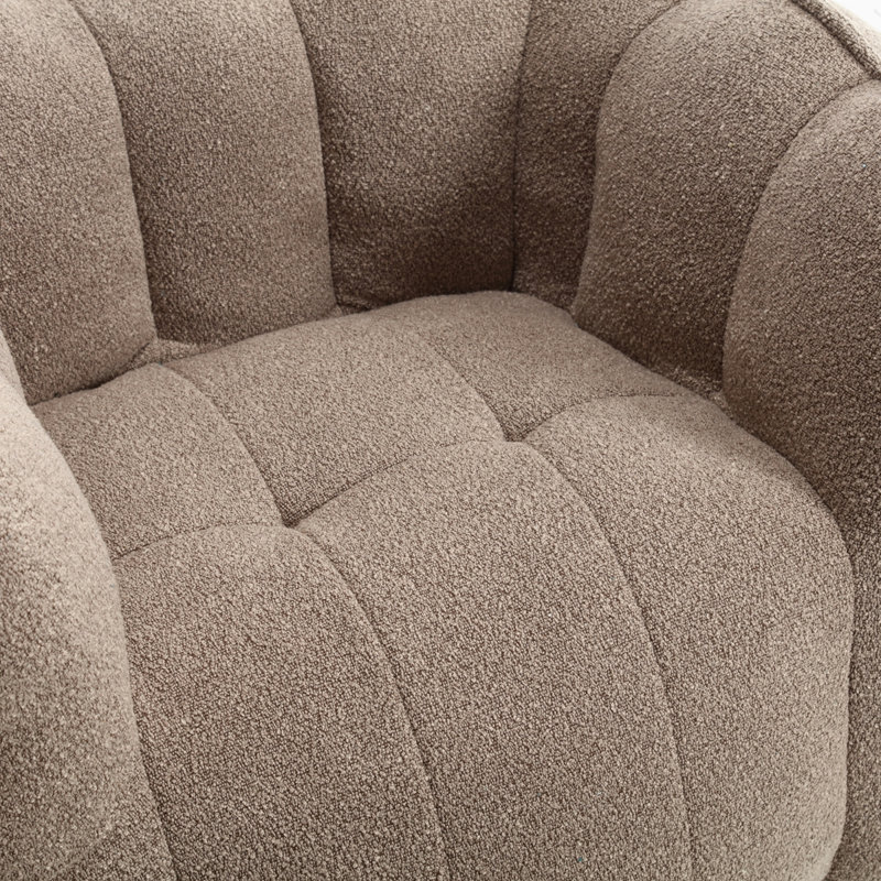 Canapé rembourré Sofas, Chenille café, H 23,23 po x l 38,58 po x P 31,5 po