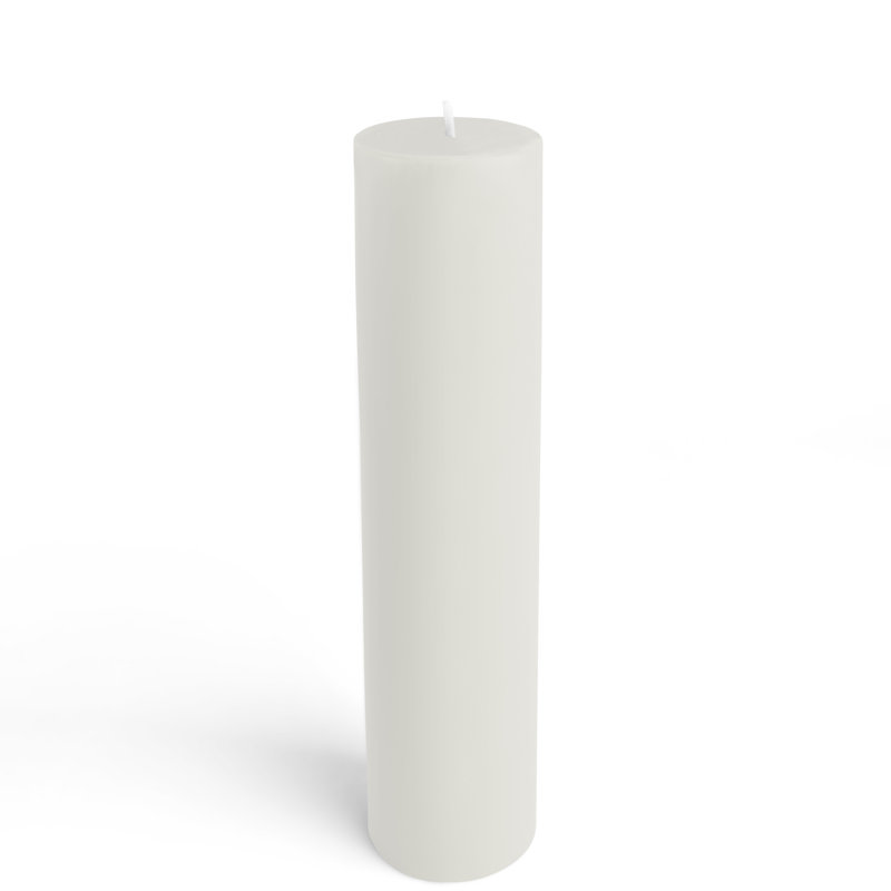 Pillar Candles Unscented Pillar Candle, White, 1, 2" x 9"
