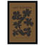 Motif floral noir et brun minimal - cadre photo, impression sur papier-68916378-68916377