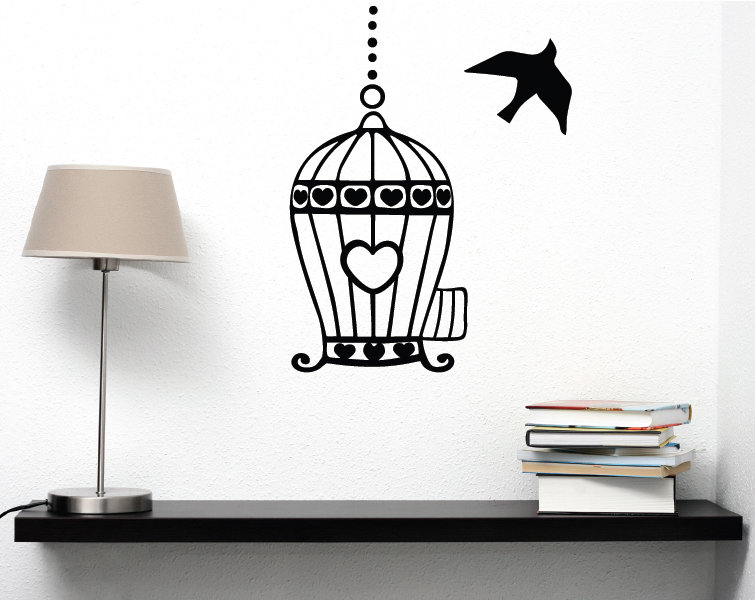 Décalcomanie murale libre à la volée, Brun, H 24 po x l 18 po x P 0,01 po