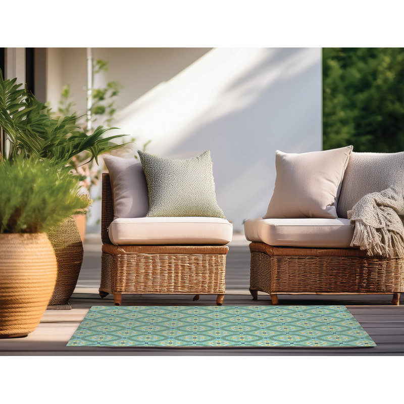 Eden Outdoor Rug, Rectangle 2' x 3'