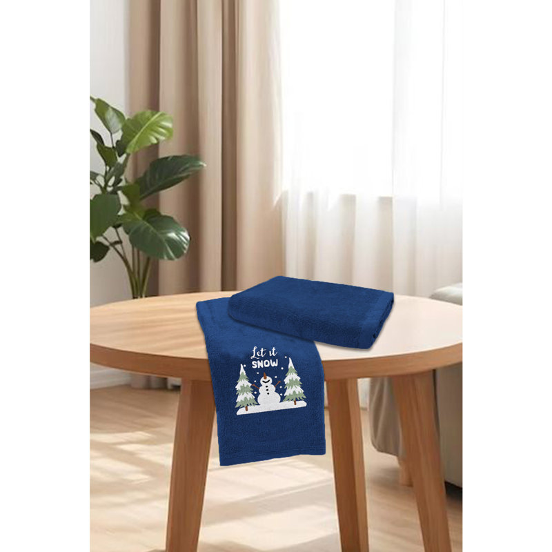 Cotton Tea Towel Kitchen Towel, Blue