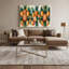Fruit, ananas brun, art mural sur toile-120508622