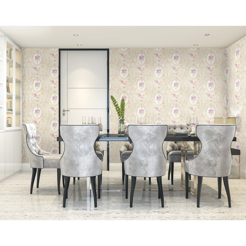 Médaillon, Beige / Mauve