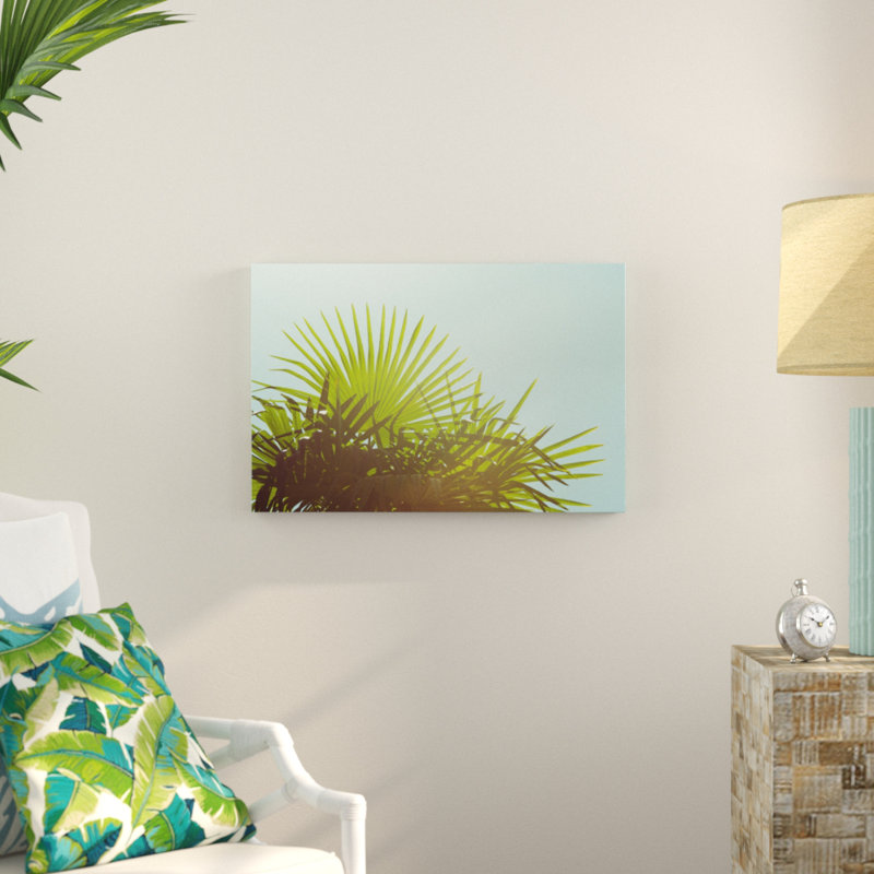 Sunny Palms I by Sonja Quintero - Photograph Print, 51cm H x 76cm W, Wrapped Canvas