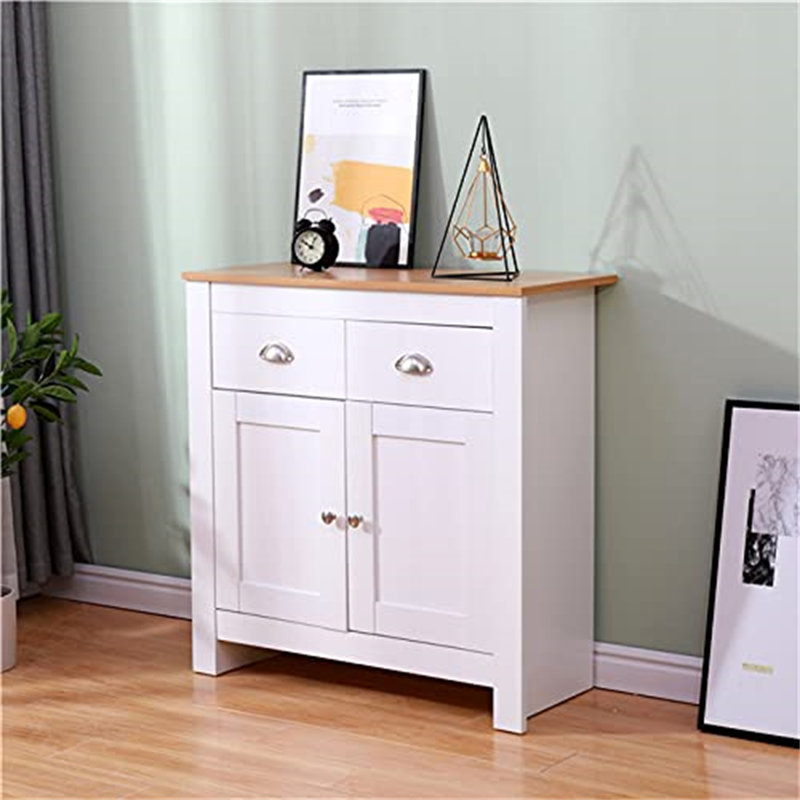 Aaeedah Accent Chest, White/Brown