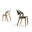 Chaise d'appoint rembourrée Aiko crème