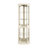 Corner Glass Cabinet Lighted Curio Cabinet Corner Display Case For Living Room, Curio Cabinet, Antique Collection, Wine,Bar Glass Storage Light Included-773993461