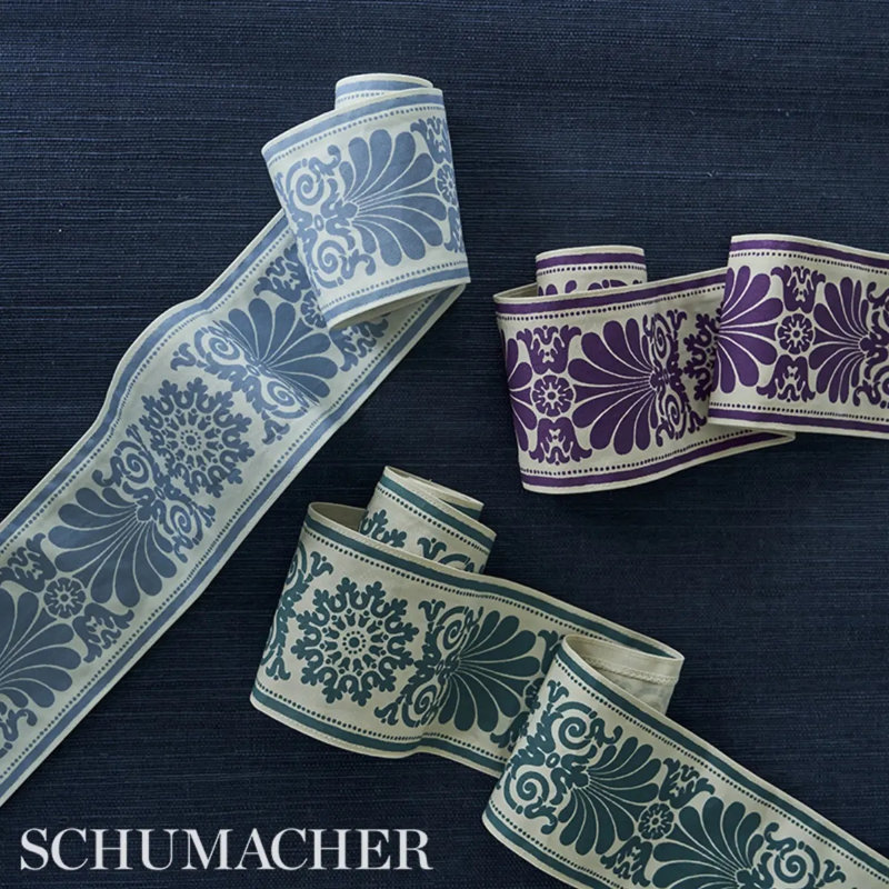 Schumacher x Jill Lasersohn Yvonne Tape, Peacock