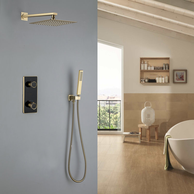 Système de douche complet avec valve brute