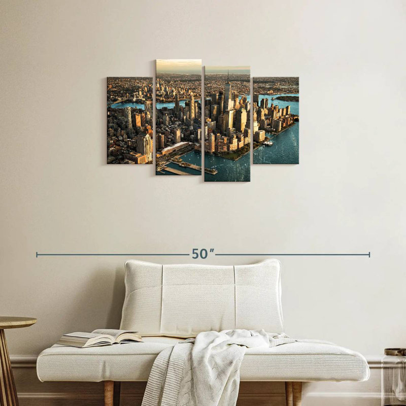 Island of manhattan nyc Sireci, 22" H x 36" W