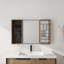Miroir de salle de bain avec rangement