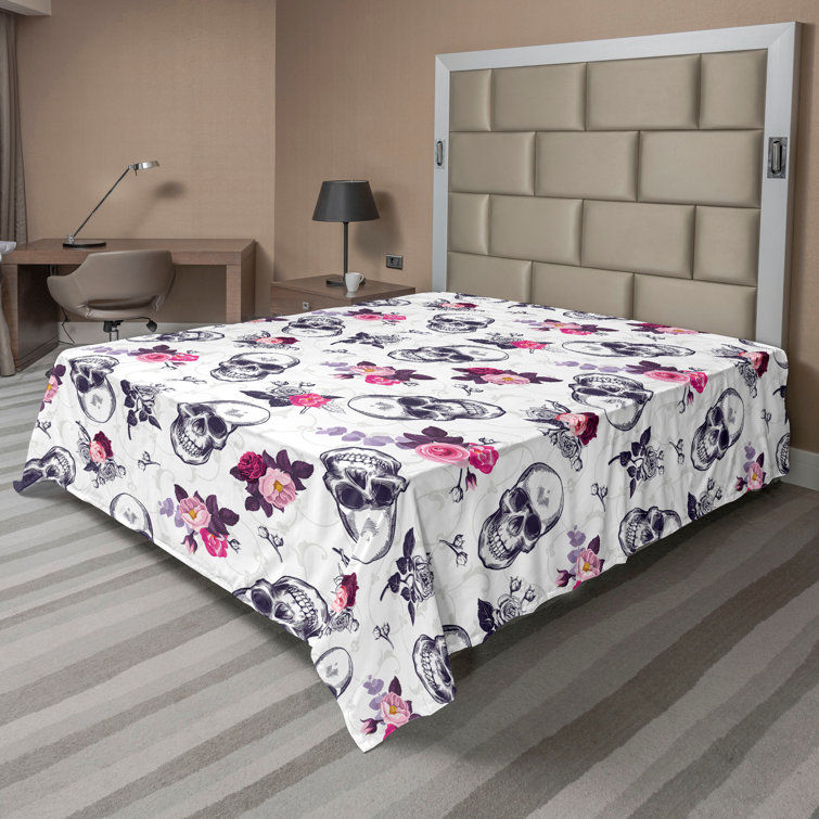 Ambesonne, drap plat floral pivoines, art botanique printanier