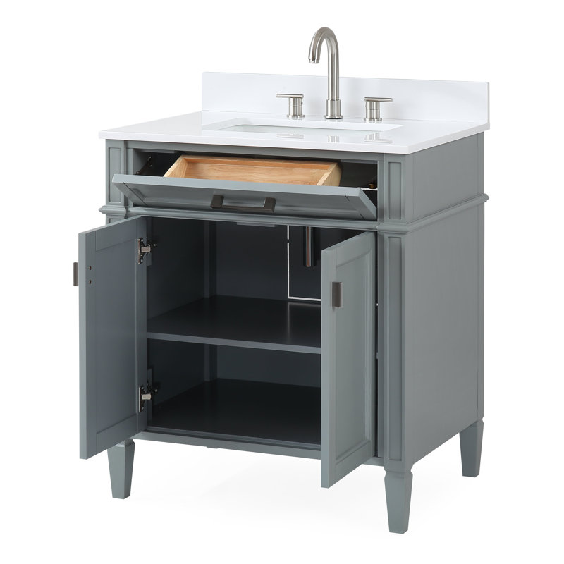 Ensemble de meuble-lavabo simple 30 po Hardie, Gris