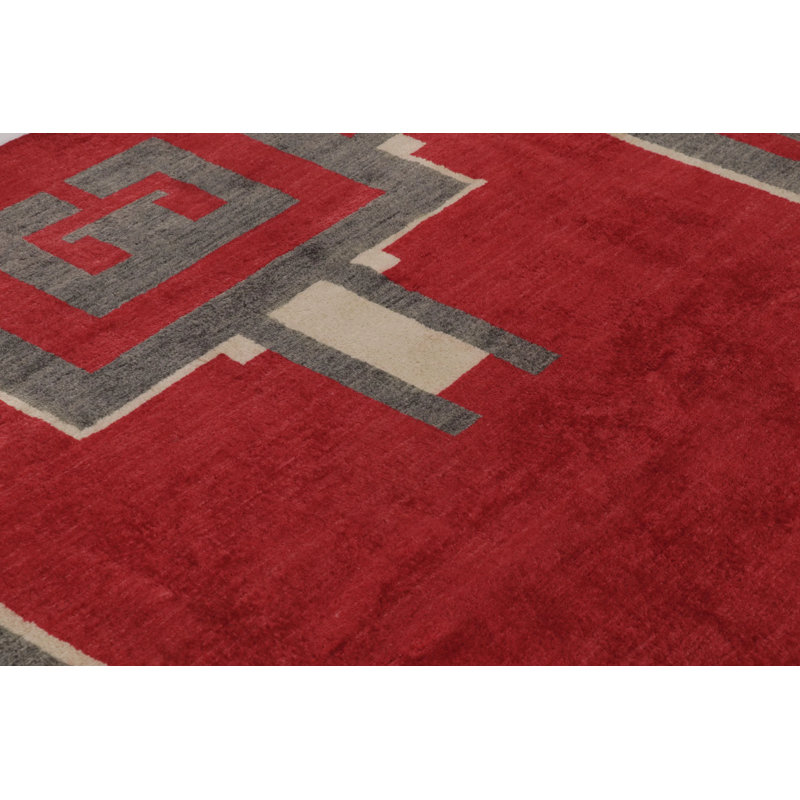 Art Deco Handmade Wool Area Rug