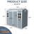 Resin Outdoor Storage Shed Waterproof Shed With Floor & Two Windows & Lockable Door, Tool Shed For Garden, Patio, Backyard-114759286-114759291