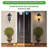 1-Pack Vintage Wall-Mounted Outdoor Lantern Light – Elegant Black Metal Sconce For Porch, Patio, And Garden Lighting (Bulb Not Included)