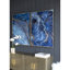 2 panneaux d'art encadrés bleus et dorés, 30,5 x 40 po, charmante décoration marbrée, matériaux pour la longévité de 2 œuvres d'art, 30,5 po x 40 po, élégance, utilisation de bureau