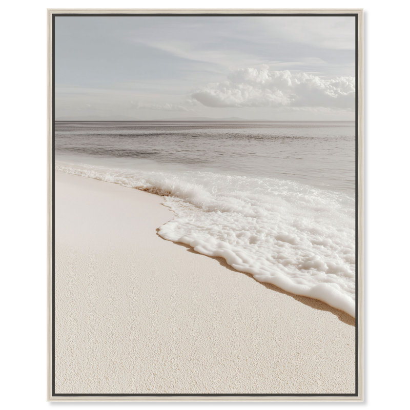 Minimalist Tide II Print by Oliver Gal, 46"H x 37"W, Silver Floater Frame