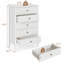 Commode blanche à 5 tiroirs avec rangement Philomena