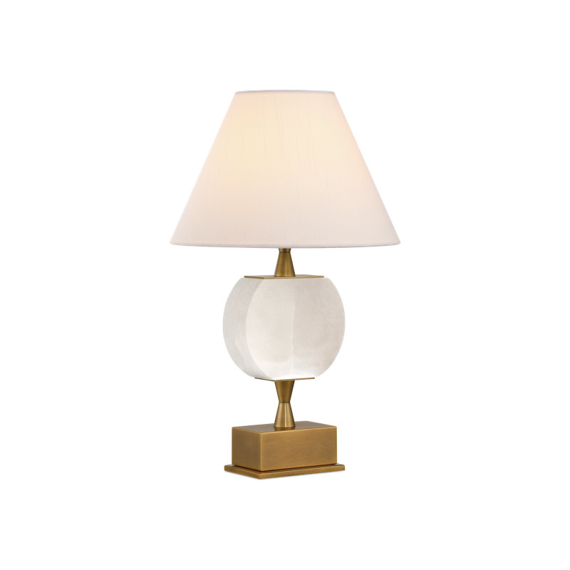 Lampe de table blanche sans cordon Meandro