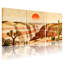 «Landscape & Nature Desert Landscape Sunset Cactus Reflection Mountains Sky», ensemble de 3 impressions sur toile-2061179347