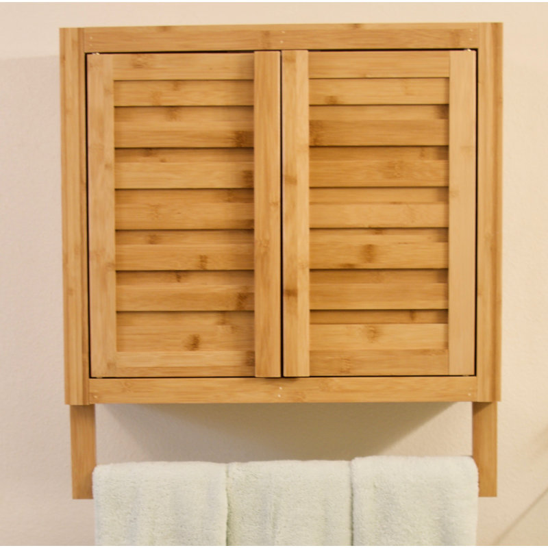 Mitch Solid Wood Bathroom Cabinet, Natural