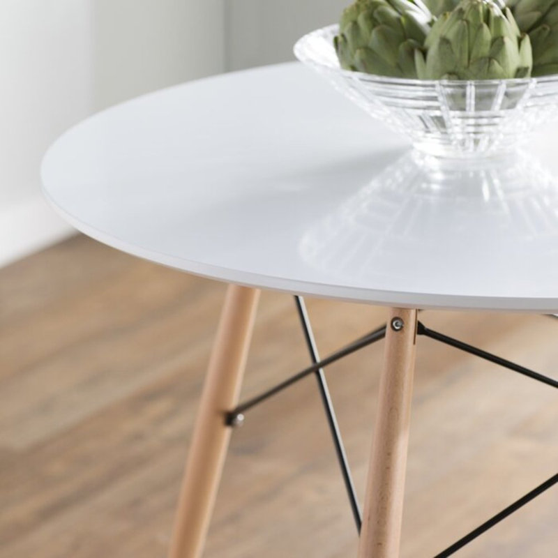 Lotasha Round Solid Wood Base Dining Table, 29" H x 40" W x 40" L