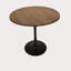 31.5" Walnut Colour Round Dining Table, Table Kitchen Dining Table 2-4 People With MDF Table Top & Pedestal Base, Mid-Century End Table Leisure Coffee Table Office Living Room Table