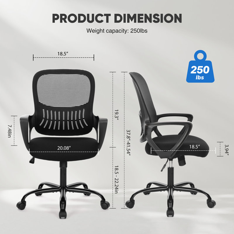 Standing & Height-adjustable Desks Office Set with Office Chair, 46.46" H x 63" W x 23.62" D