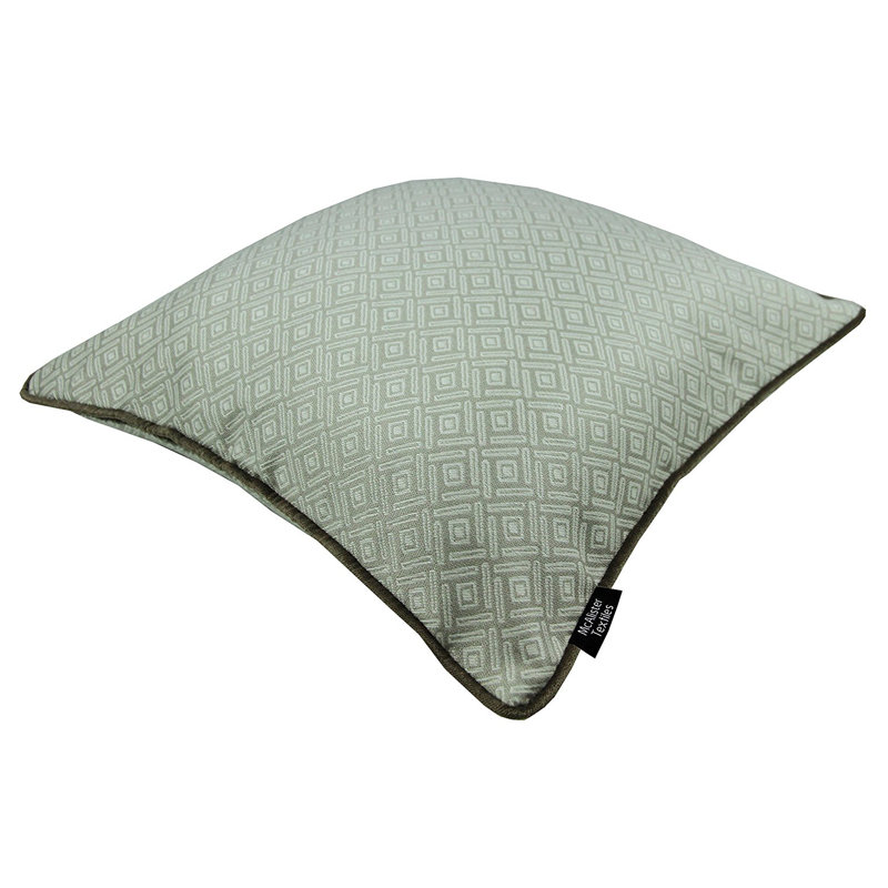 Hudepohl Geometric Square Cushion Cover, 43 x 43cm, Taupe