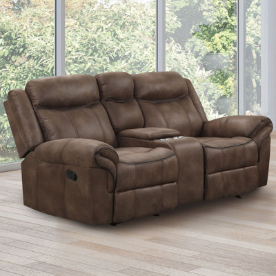 Causeuse transitionnelle l 79,4 po, brun