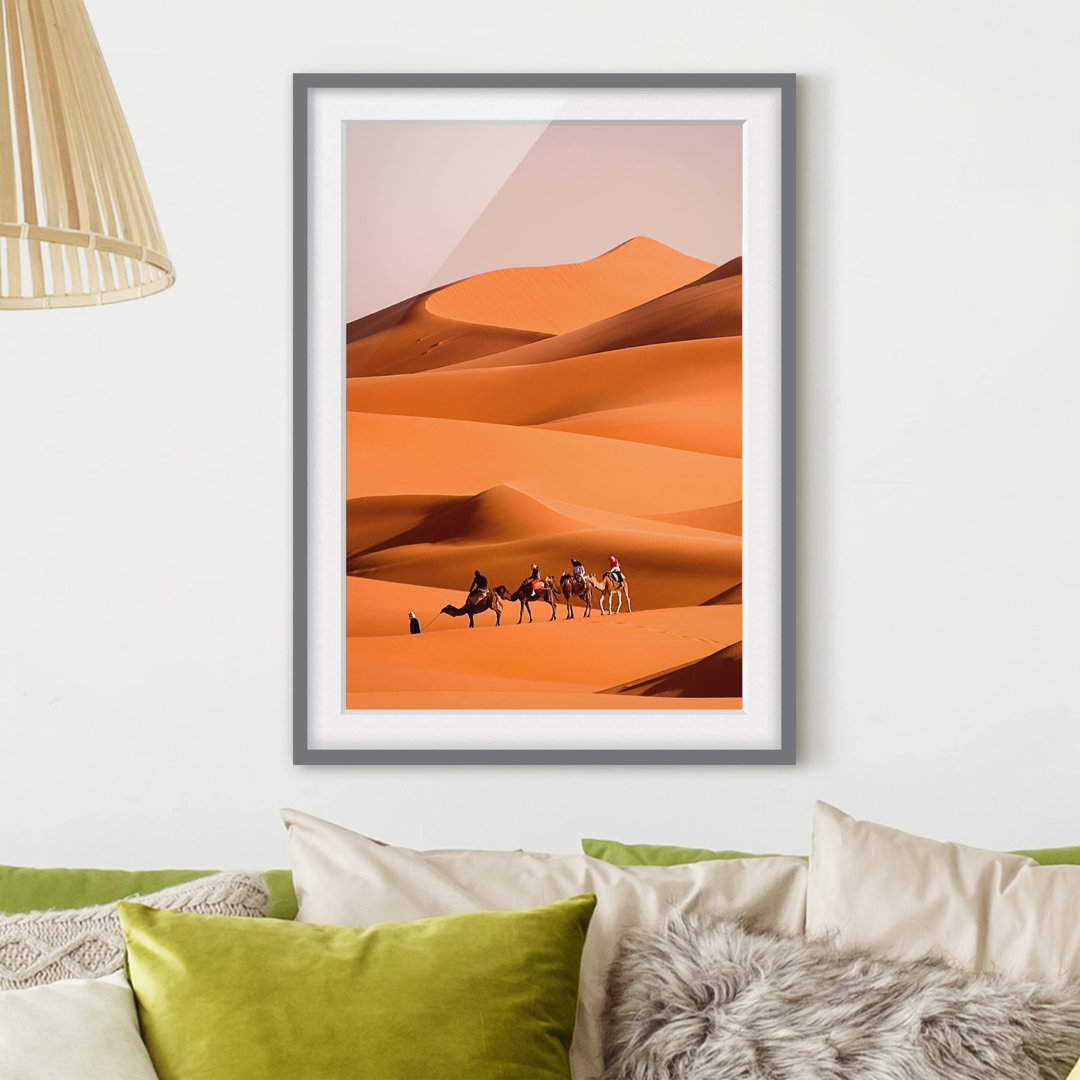 Gerahmtes Papierbild Namib Desert