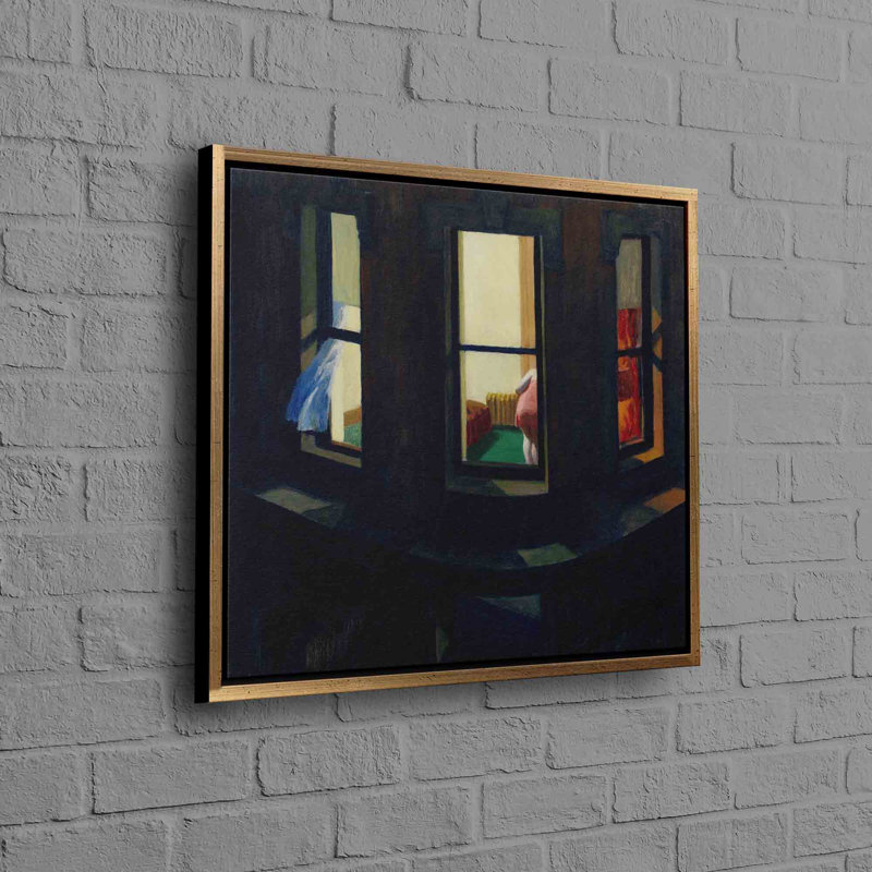 Print on Canvas, 60 cm H x 60 cm W, Framed Print without Mat, Gold