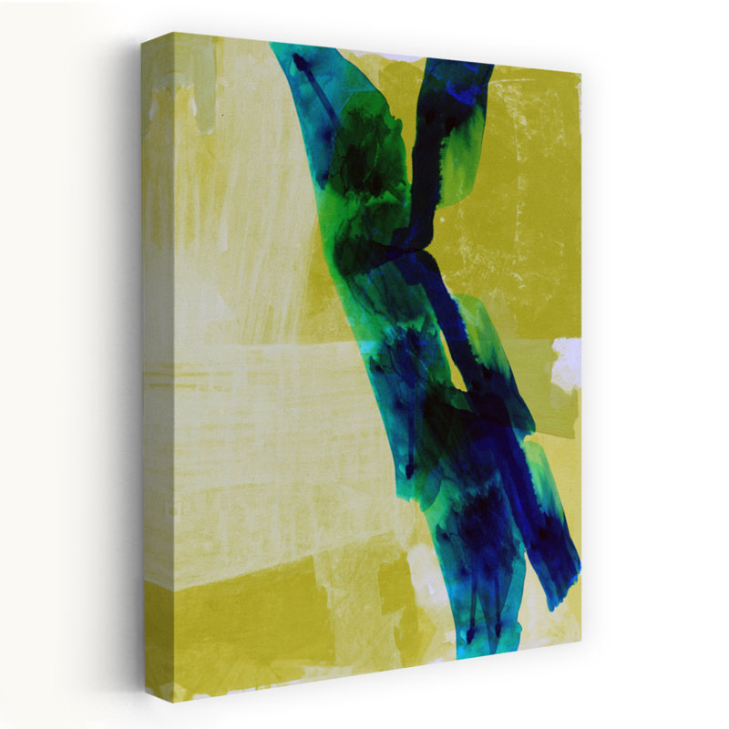 Art abstrait contemporain audacieux Abyssal Drift, H 18 po x l 12 po