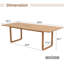 Table de salle à manger de patio