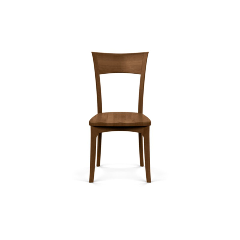 Ingrid Wood Seat Side Chair, Saddle Cherry
