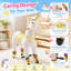 Unicorn Ride-On, peluche mécanique, sans batterie, charge maximale de 187 lb-130915536-130915539