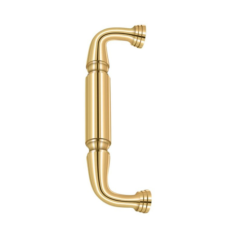 Deltana DP2574CR003 Door Pull without Rosette, 8" in PVD Polished Brass, PVD Polished Brass