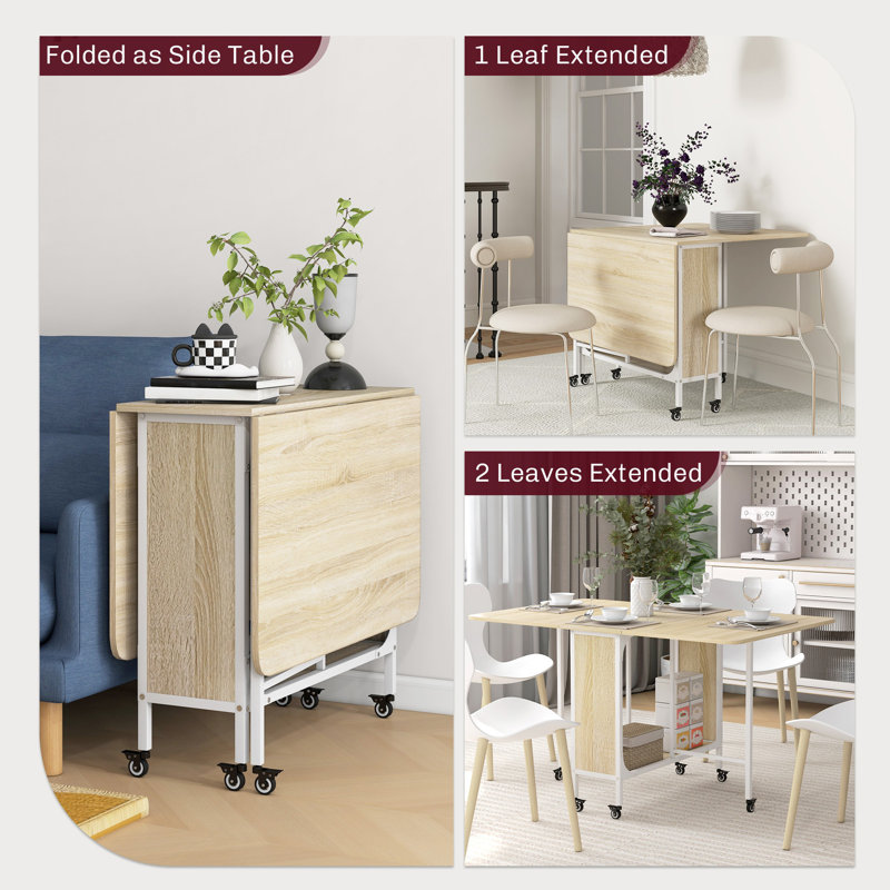 Metal Base Dining Table, Natural
