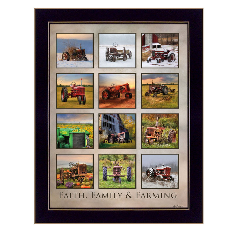 «Faith Family Farming», reproduction d'impression encadrée